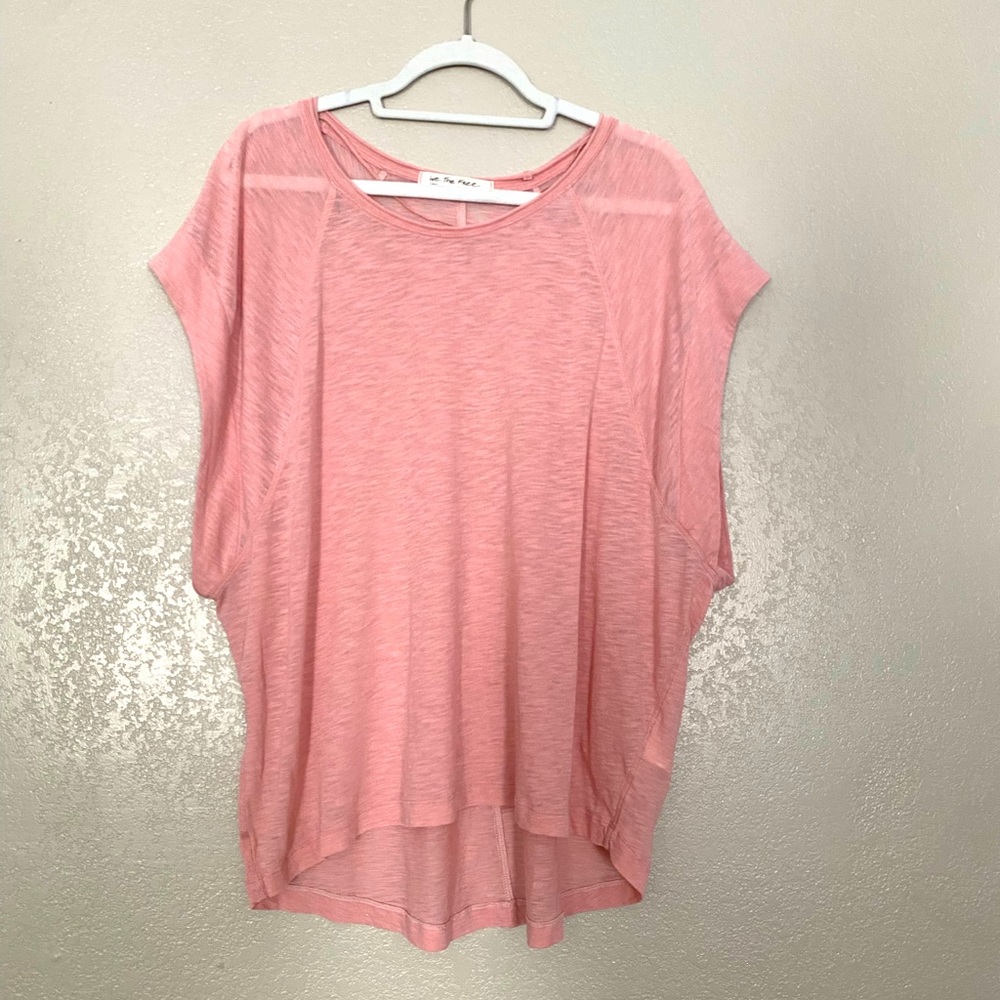 🔴SOLD🔴 We the Free • peach wide sleeve top